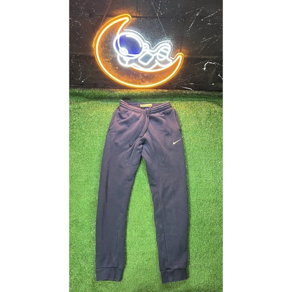 Vintage Nike Y2K Navy Blue Sweatpants Joggers Mens Size MD Tapered Leg‎